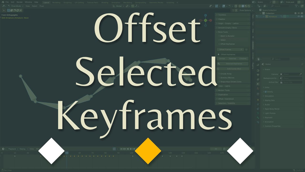 Offset Selected Keyframes - YouTube