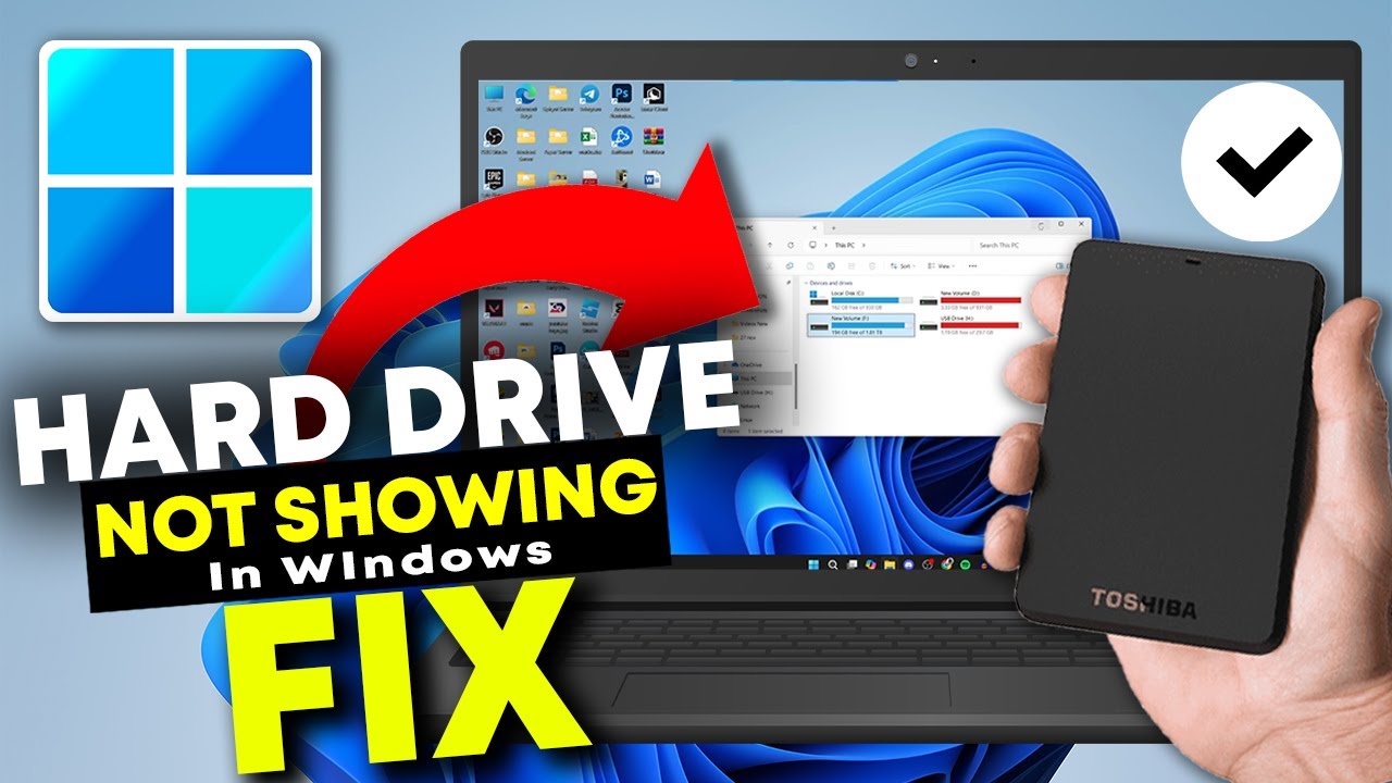 FIX External Hard Drive NOT Showing Up In Windows 11 & 10 - Step By ...