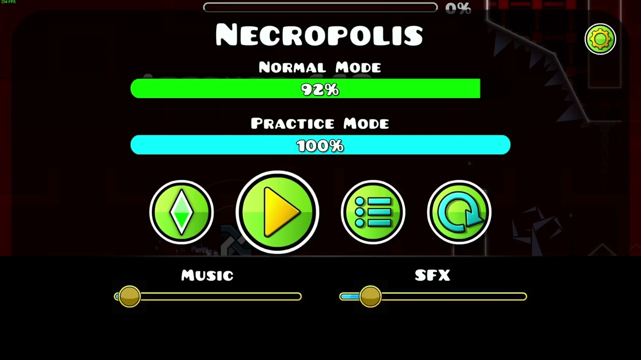 Necropolis 100% (Insane Demon) | (Recording Fail)