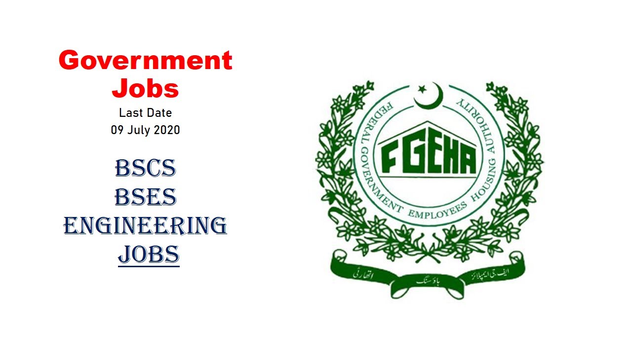 Jobs in Federal Govt Employment Housing Authority FGEHA Islamabad YouTube