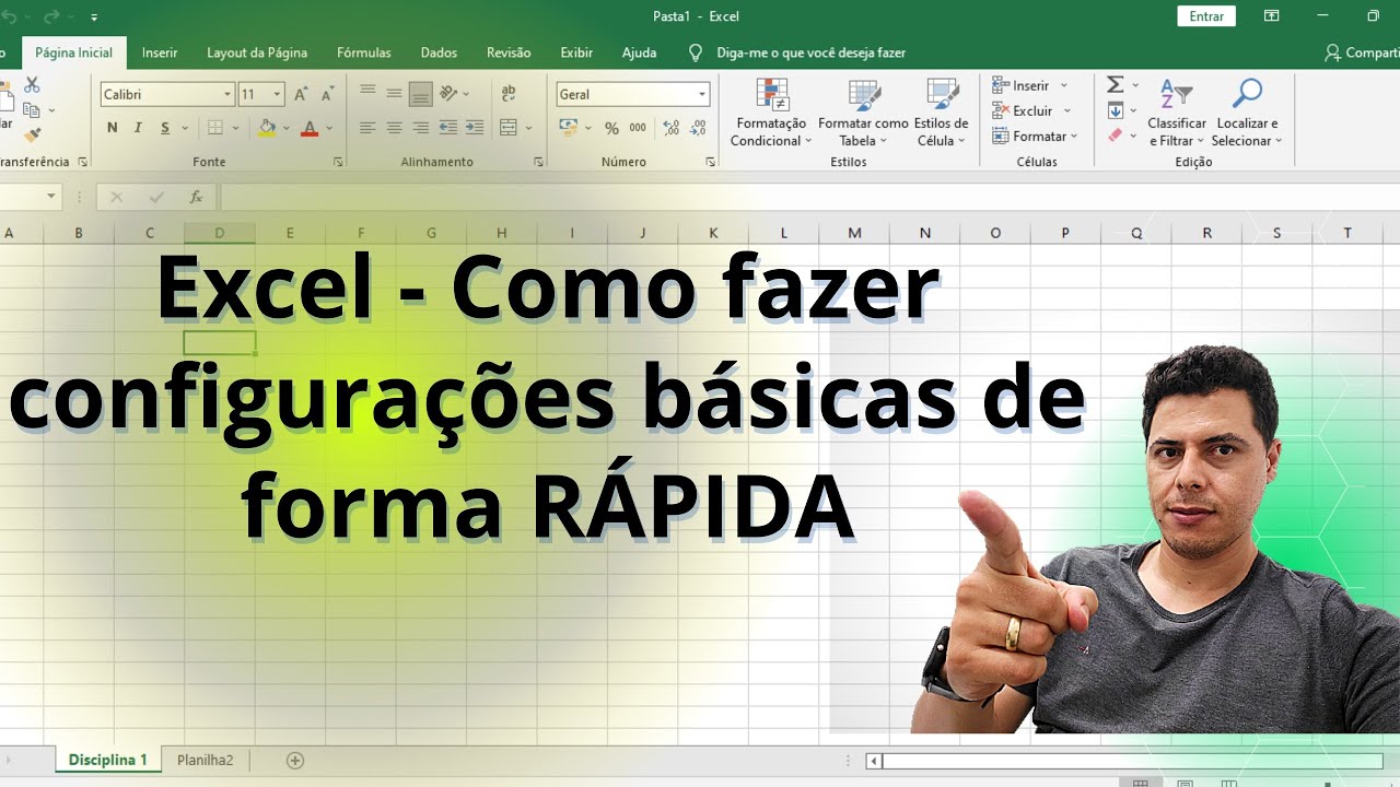Excel - Como fazer configurações básicas de forma RÁPIDA - YouTube