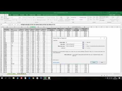 Excel Dersleri 5# - Düşeyara Vlookup Formülünün Kullanımı