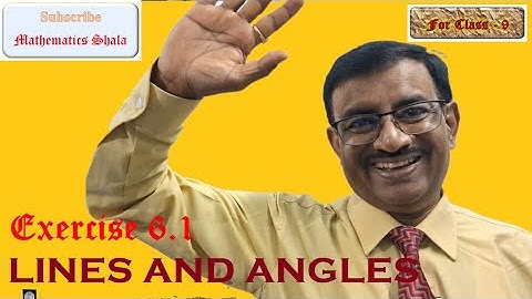 Class 9 Maths Chapter 6 | Lines and Angles🔥| Exercise 6.1 #mathematicsshala #linesandanglesclass9