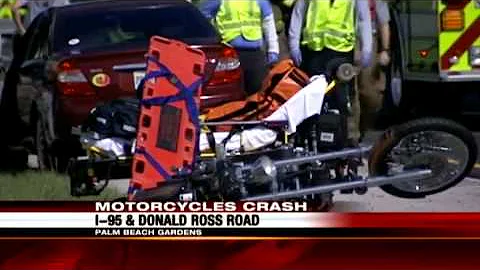 Motorcycle crash closes part of I-95