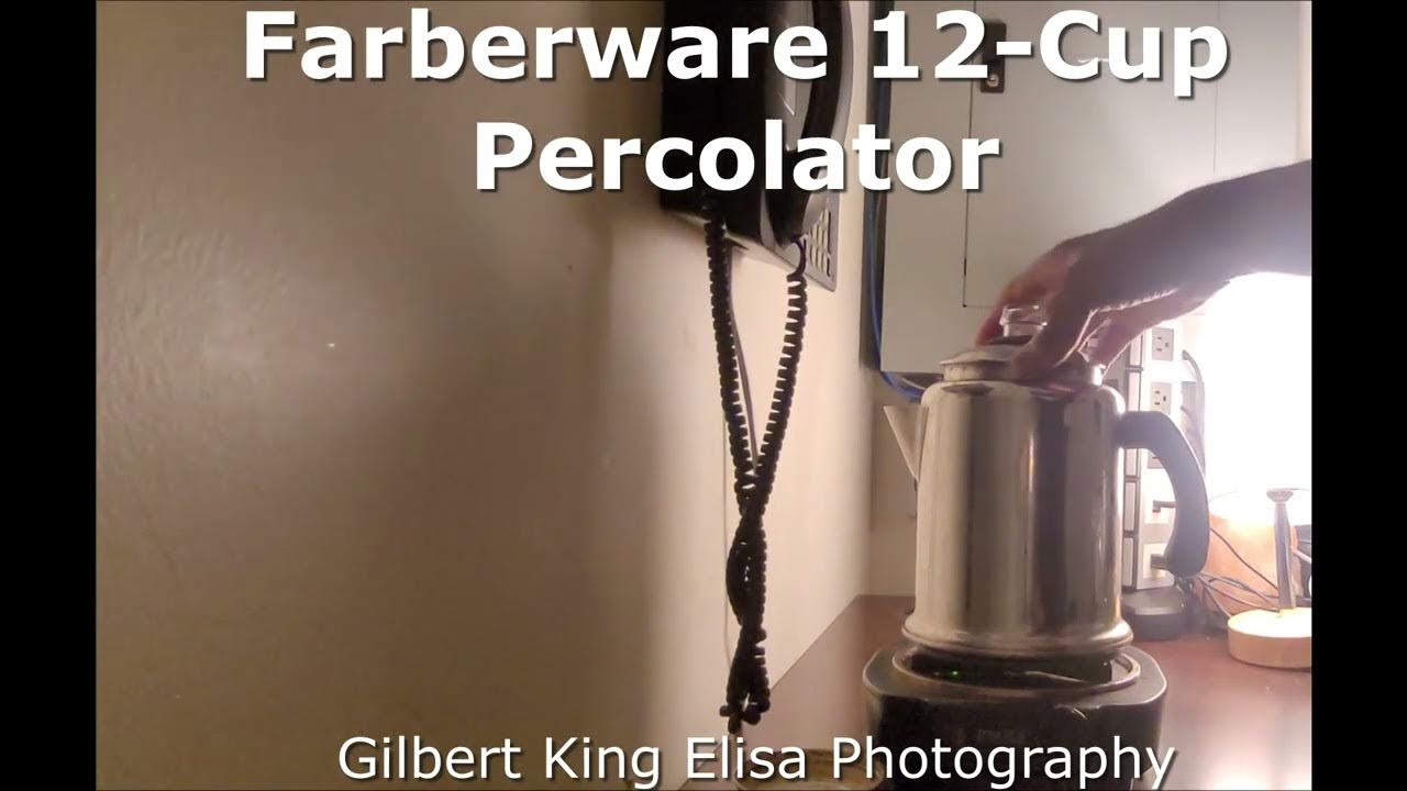 Farberware 12cup Percolator Showcase YouTube
