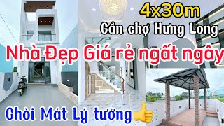 ✅TRÚNG MÁNH Nhà Đẹp Giá Rẻ-Gần Chợ Hưng Long-SHR 4x30m KimThủy làm Chòi Mát lý tưởng-Vẻ đẹp Hiện Đại