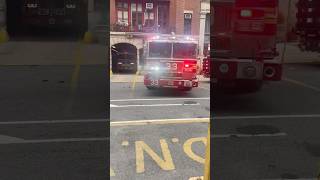 #FDNY Engine 33/Ladder 9 responding from quarters on Great Jones Street in Manhattan