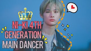 niki being the 4th generation main dancer in 8 minutes straight