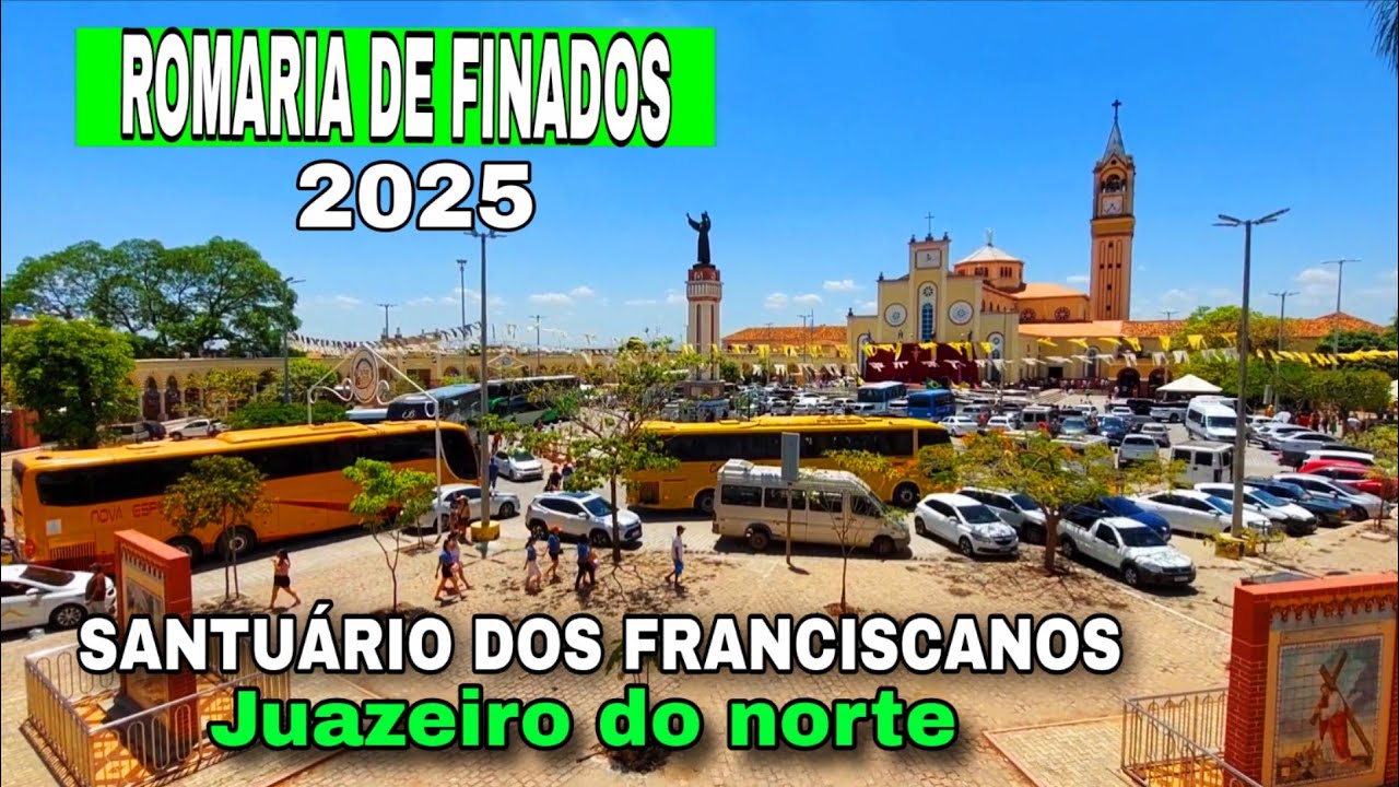 ROMARIA DE FINADOS 2025 MUITA GENTE NO SANTUÁRIO DE SÃO FRANCISCO DAS CHAGAS EM JUAZEIRO DO NORTE
