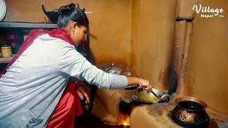 Cooking fresh mix vegetable and rice in Traditional Way | Daily life in Rural Nepal | Village Nepal