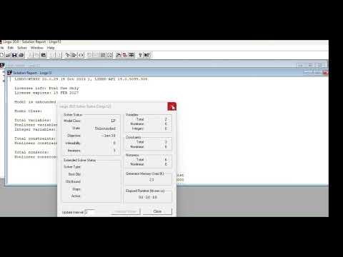 How to write a code(linear programming problem) & then solve using lingo