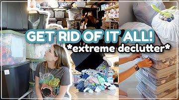 THROWING EVERYTHING OUT IN 2024 / Decluttering, Organizing, & Cleaning! Whole House Declutter