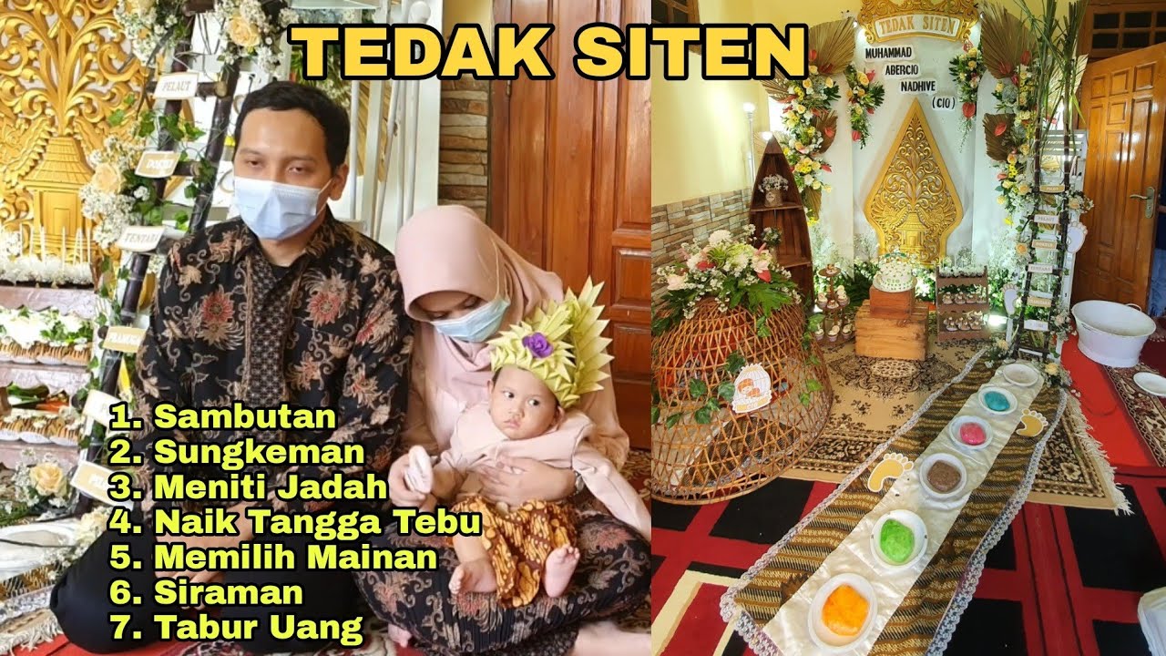 URUTAN PROSESI TEDAK SITEN. TURUN TANAH. BESERTA MAKNANYA. ADAT JAWA
