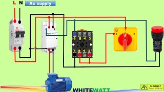 Single-phase modular Contactor 8 Pin Timer Connection Wiring Diagram