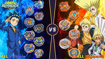 베이블레이드 버스트 BU 【ALL 발키리 VS ALL 라그나로크】 릴레이 배틀 ベイブレードバーストBU Beyblade Burst BU