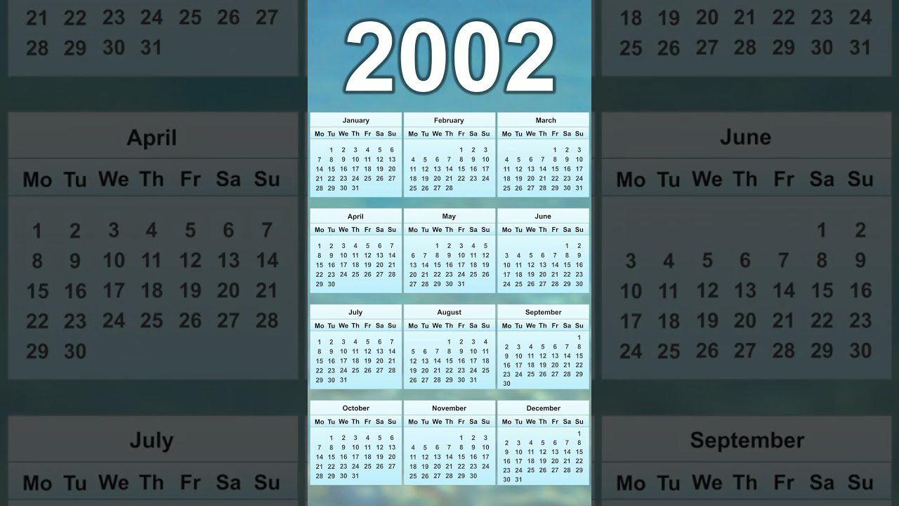 2002 Calendar