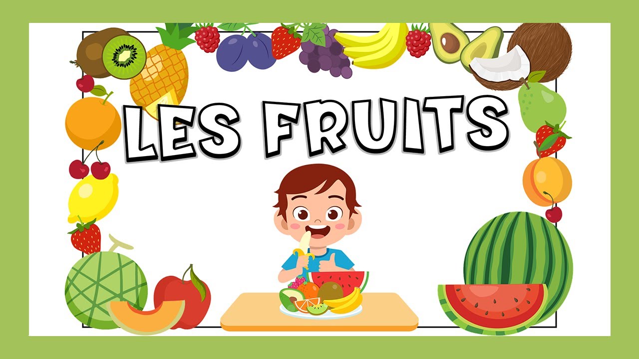 Las frutas en francés 🍎🍇🍋 Vocabulario YouTube
