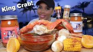 KING CRAB SEAFOOD BOIL WITH E'S SPECIAL SAUCE SPICY