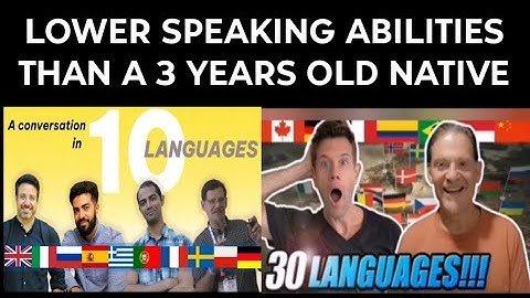The Fake Polyglot YouTubers Language Level Is Lower level than a 3 years old native kid