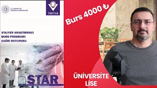 AYLIK 4000₺ STAR BURS BAŞVURUSU BAŞLADI. HEM ÜNİVERSİTE HEM LİSE BURSU