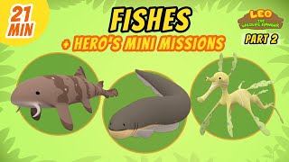 Fishes (Part 2/2)  Junior Rangers and Hero's Animals Adventure | Leo the Wildlife Ranger