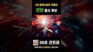 키라와 라크스를 위한 웨딩 케이크! HG 블랙나이트 스쿼드 카룰라 판매개시! #gundam