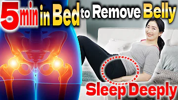 5 min Hip Joint Release Before Sleep in Bed: Say Goodbye to Bulging Belly & Pain /Lymphatic Drainage