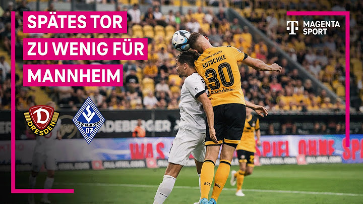 SG Dynamo Dresden - SV Waldhof Mannheim, Highlights mit Live-Kommentar | 3. Liga | MAGENTA SPORT