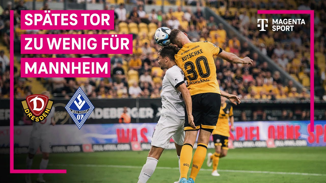 SG Dynamo Dresden - SV Waldhof Mannheim, Highlights mit Live-Kommentar 3