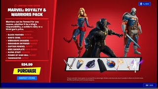 Fortnite Marvel: Royalty & Warriors pack review