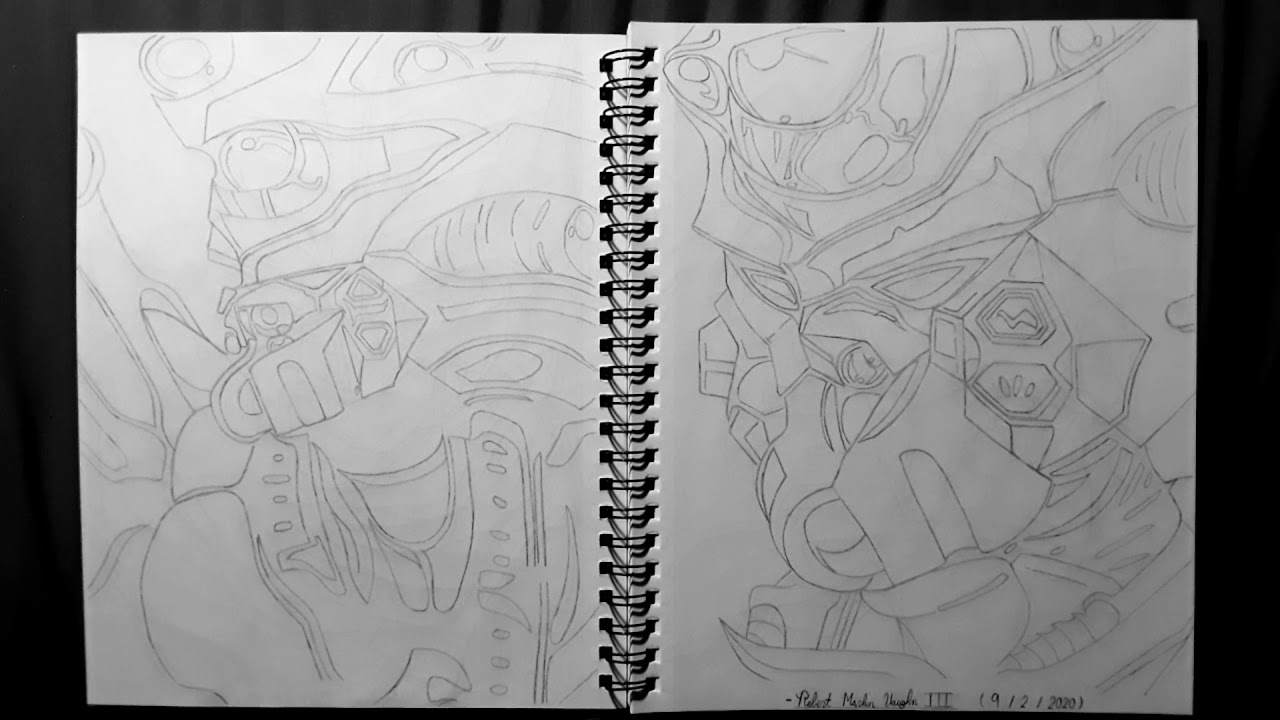 My Drawings On Guyver Gigantic (Sho Fukamachi / Guyver 1) From "Guyver: The Bioboosted Armor" 😁♌📒📱🏡🌌