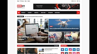 Premium Newsify Best Blogger Template Free Download 2022 screenshot 2