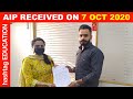 AIP RECEIVED ON 7th OCTOBER 2020 |INDIA TO CANADA | FALL 20 | WINTER 21| CANADA STUDY VISA
