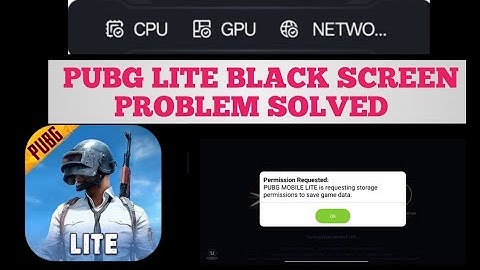 Pubg Lite Black Screen Problem Solved | How To Solve Black Screen Problem In Pubg | @enemykiller