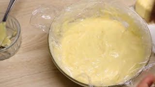 تحضير كريم موسلين(crème mousseline) الخاص بملفاي ولطارط