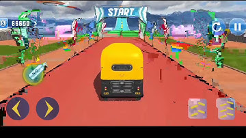 टुकटुक रिक्शावाला इंपॉसिबल स्टंट गेम || Tuk Tuk Rickshaw: Impossible Stunts - Android Gameplay