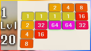 Perfect Folding 2048 - Stack Hole - Gameplay Walkthrough - Levels 1-20