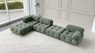 Camaleonda Sofa green fabric - B&B ITALIA