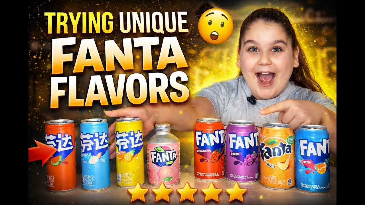 Random Fanta Trying Weird and Unique Fanta Flavors - YouTube