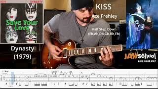 Kiss Save Your love Ace Frehley Guitar Solo (With TAB)