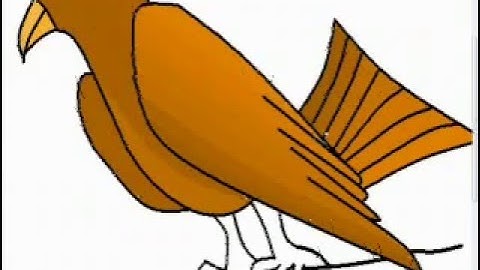 Bird Art Using only and only MS Paint.