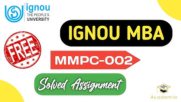 IGNOU MBA Free Solved Assignment | MMPC-002 : Human Resource Management