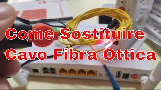 Cavo Fibra Ottica Cagliari - Prolunga e Sostituzione [FTTH OPEN