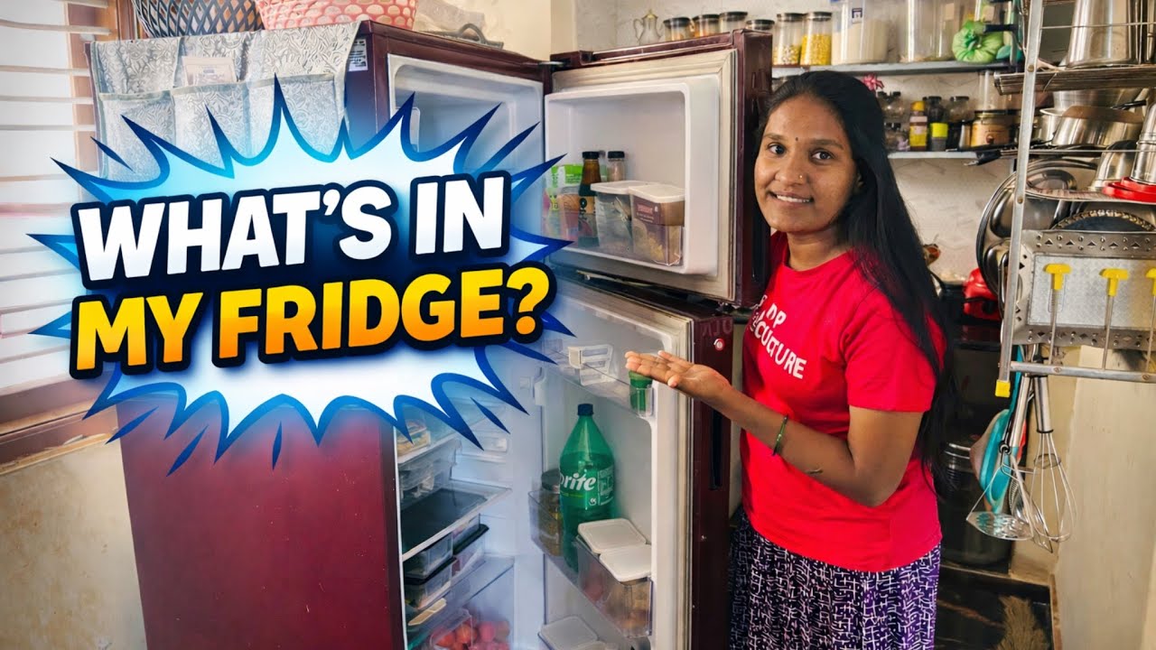 my fridge tour ಫ್ರಿಡ್ಜ್ ನಲ್ಲಿ ಎನೆಲ್ಲಾ ಇದೆ ನೋಡಿ🥗ಹೇಗೆಲ್ಲ oraganise ಮಾಡಿದ್ದೀನಿ vlog @gayichethu 