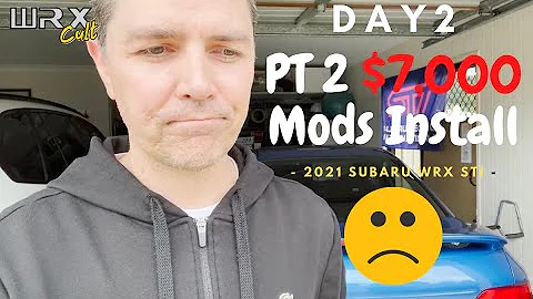 2021 Subaru WRX STi Spec R- Mods Install COBB Air Intake, Invidia R400 Exhaust, Part 2/ Day 2 (8)