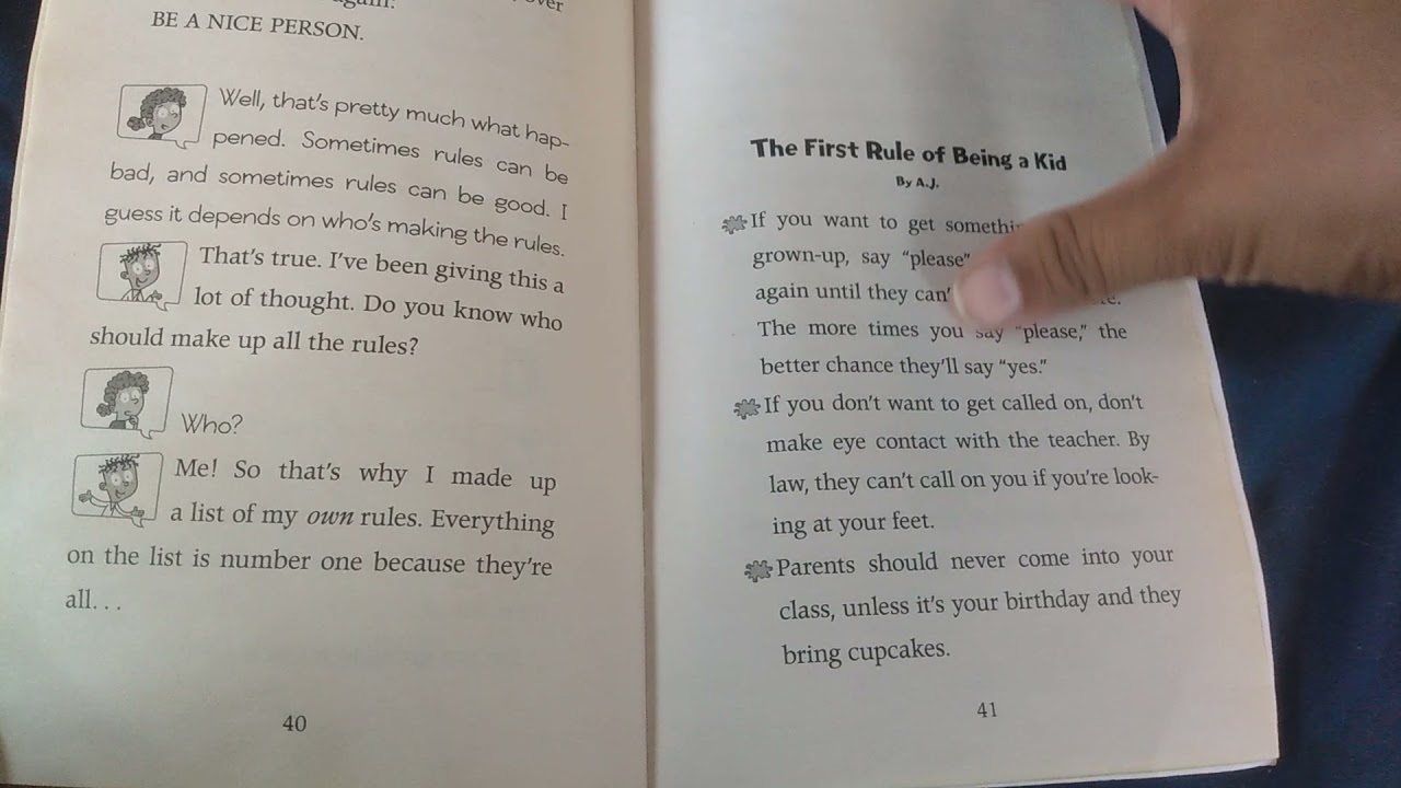 A.J's Rules For School End of Chapter 8 & Ending