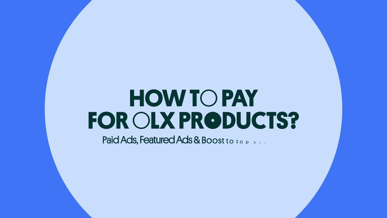 How to pay for OLX Products | Ads