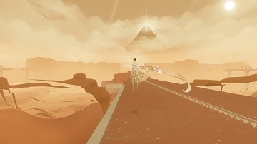 Journey: Dive Boost Over Broken Bridge Entrance Challenge