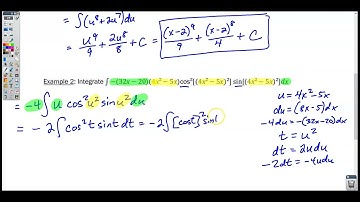 Section 6-9 Video 4- Integrating Using Substitution- Part 3- Video 1