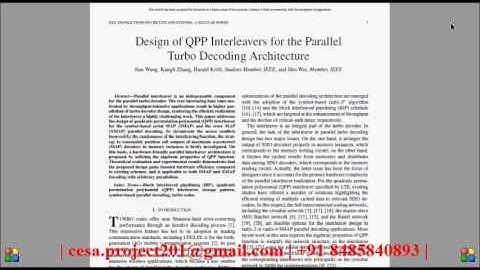 Design of QPP Interleavers for the ParallelTurbo Decoding Architecture